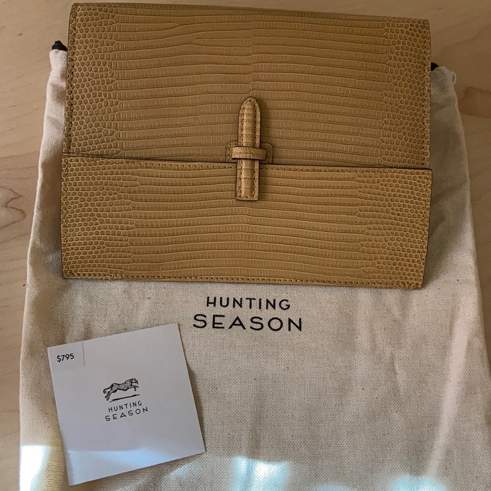 Hunting Season leather clutch bag